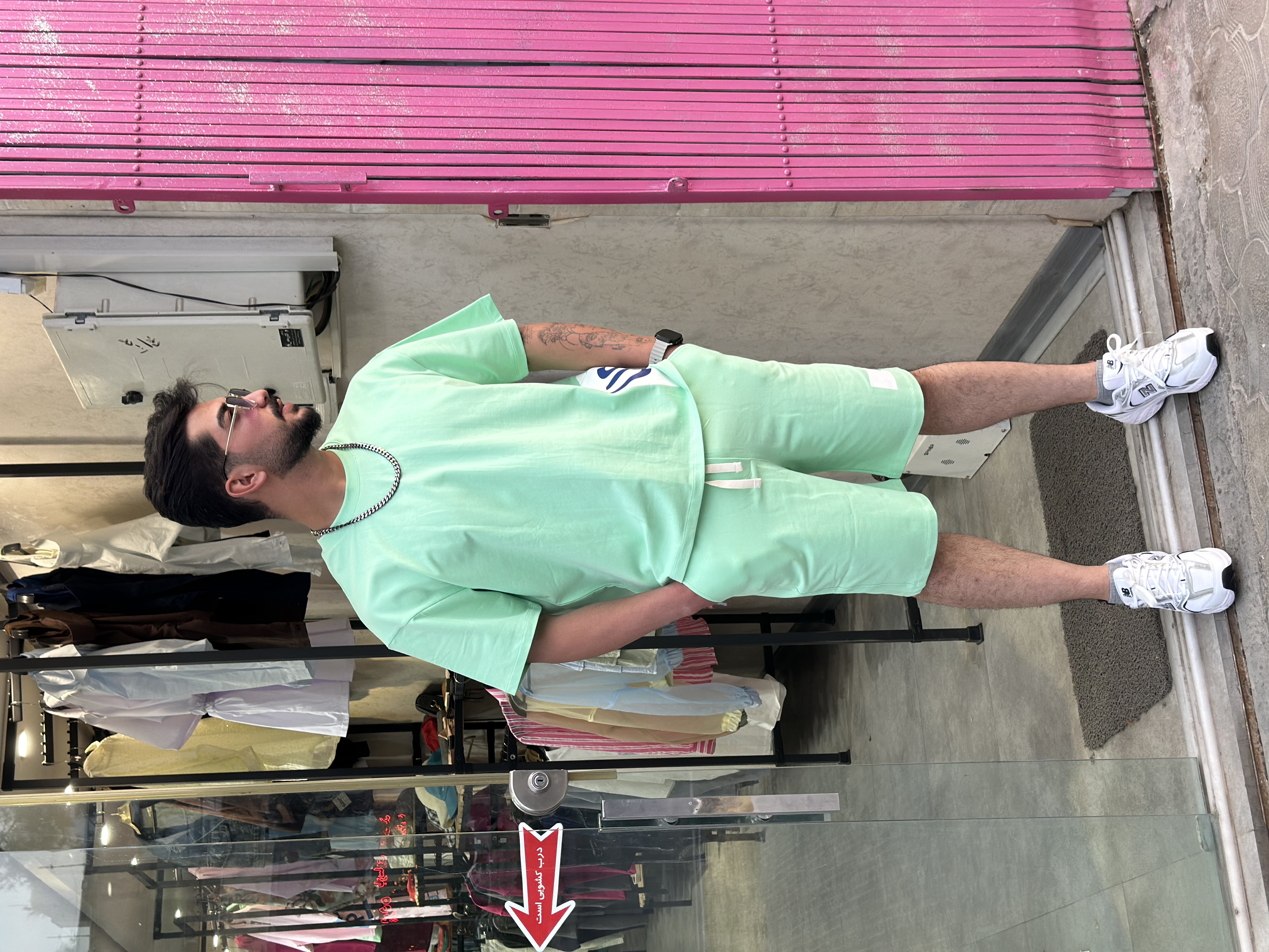 ست تیشرت شلوارک نخ پنبه گرم بالا unisex’s زنانه مردانه