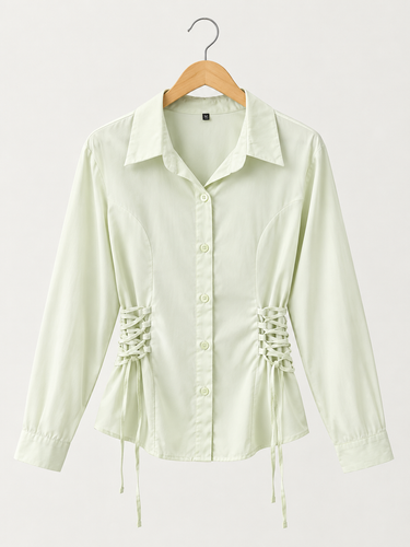 شومیز بغل بندی پرنسسی زنانه ریزشی